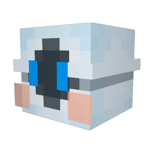 Sojusama_ Minecraft avatar head, 3D render