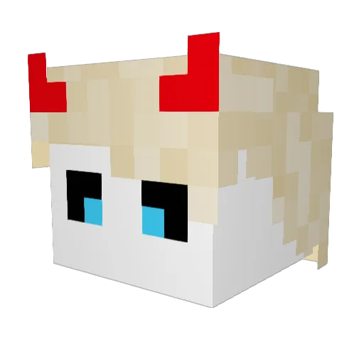 SokeriZ Minecraft avatar head, 3D render