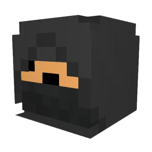 Sokewlio Minecraft avatar head, 3D render