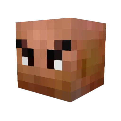 Sokhak Minecraft avatar head, 3D render