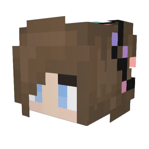 SolBurst Minecraft avatar head, 3D render