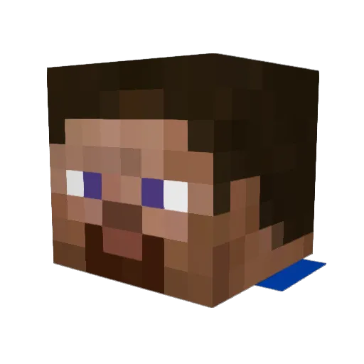 SolChapel_Offici Minecraft avatar head, 3D render