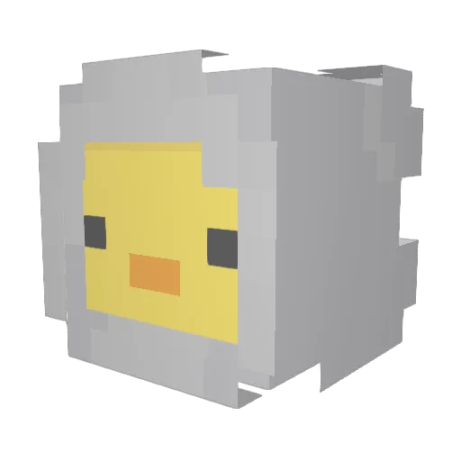 SolFire Minecraft avatar head, 3D render