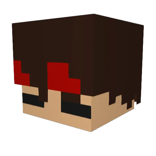 SolGodMan Minecraft avatar head, 3D render