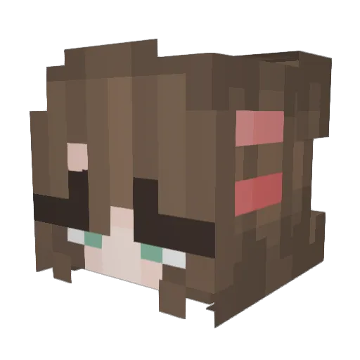 SolHelen Minecraft avatar head, 3D render
