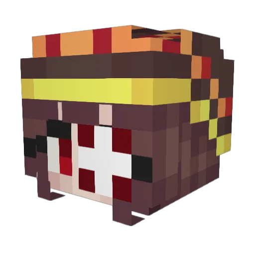 SolOmegaJ Minecraft avatar head, 3D render