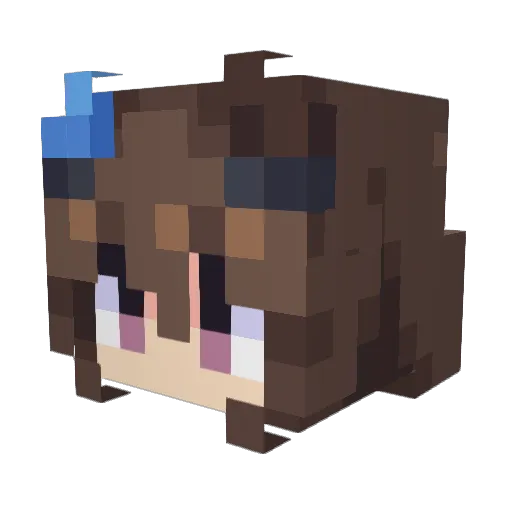 Sol_Invictus_ Minecraft avatar head, 3D render