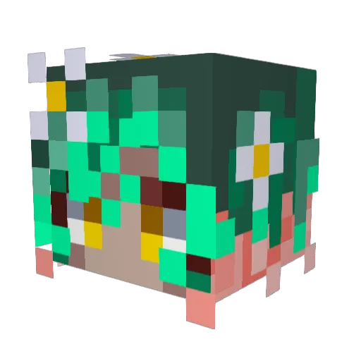 Sola_Vel Minecraft avatar head, 3D render