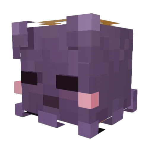 SolaceV Minecraft avatar head, 3D render