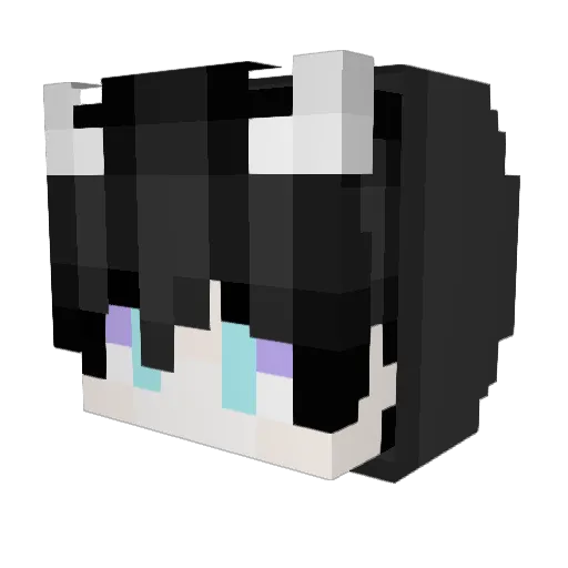 Solacelilac Minecraft avatar head, 3D render