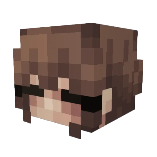 SolahFlare Minecraft avatar head, 3D render