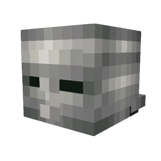 Solaire Minecraft avatar head, 3D render