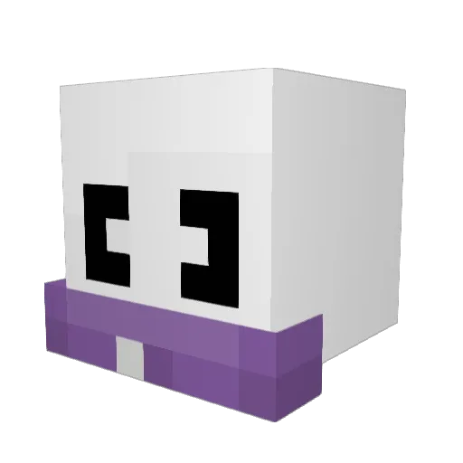 Solairous Minecraft avatar head, 3D render