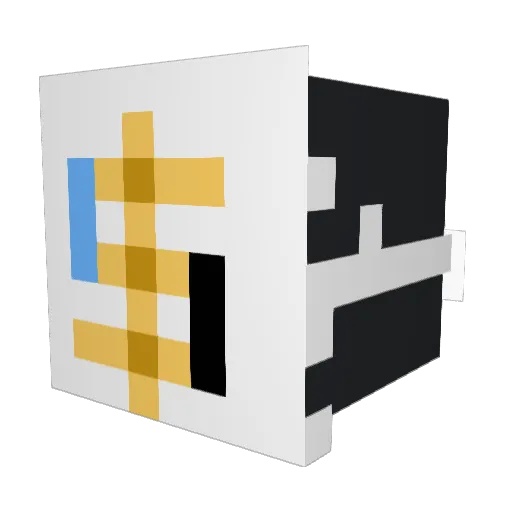 SolanaWarrior Minecraft avatar head, 3D render