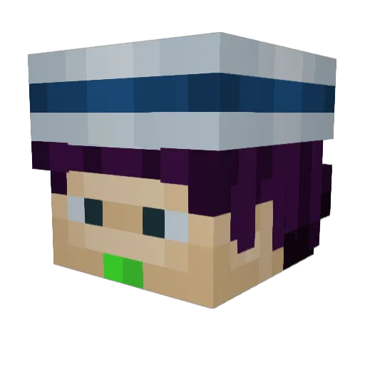 SolanaceaeGod Minecraft avatar head, 3D render