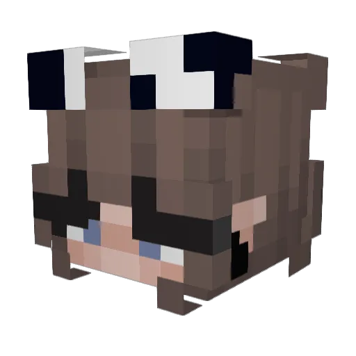 Solaphri Minecraft avatar head, 3D render