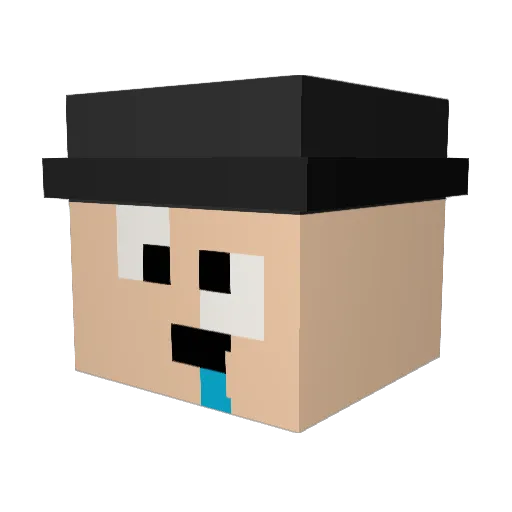 Solar148 Minecraft avatar head, 3D render