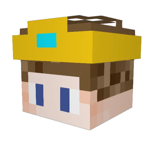 Solar8Flare Minecraft avatar head, 3D render