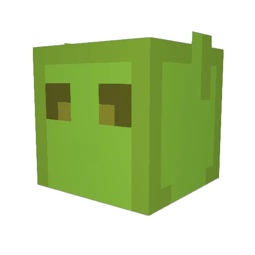 SolarAndroid Minecraft avatar head, 3D render