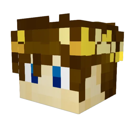 SolarArrows Minecraft avatar head, 3D render