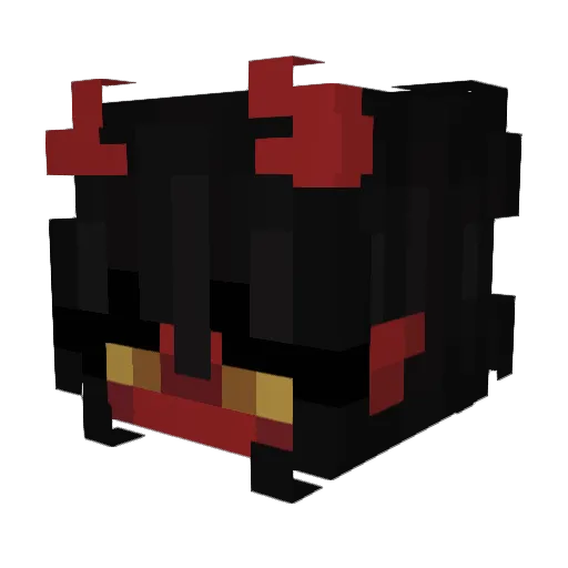 SolarAshLulu Minecraft avatar head, 3D render