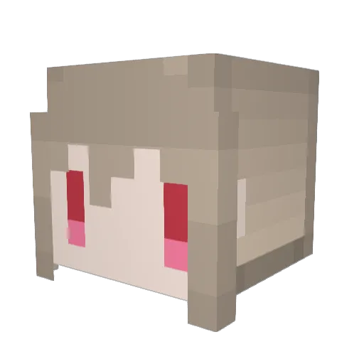 SolarCat Minecraft avatar head, 3D render