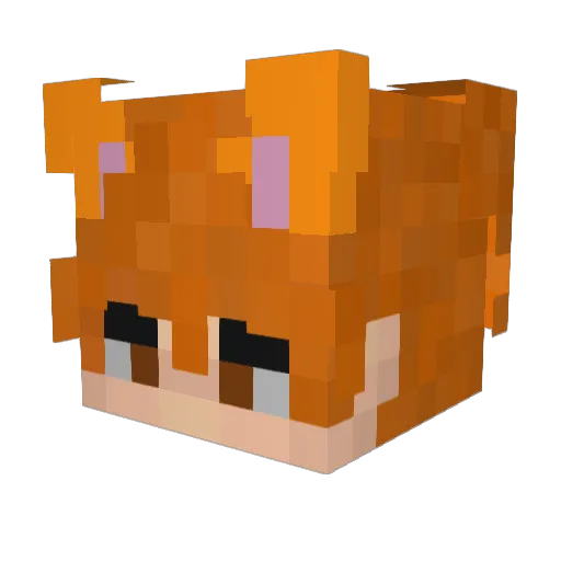 SolarDemon17 Minecraft avatar head, 3D render