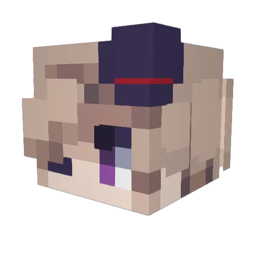 SolarFemboi Minecraft avatar head, 3D render
