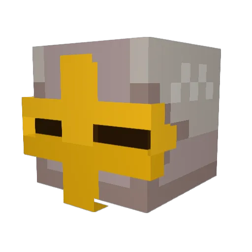 SolarRobot19 Minecraft avatar head, 3D render
