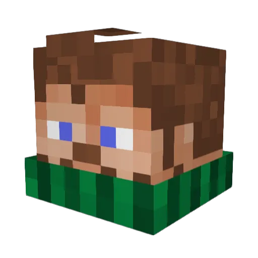 SolarSky01 Minecraft avatar head, 3D render