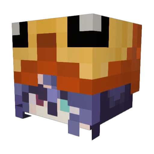 SolarTheEclipse_ Minecraft avatar head, 3D render