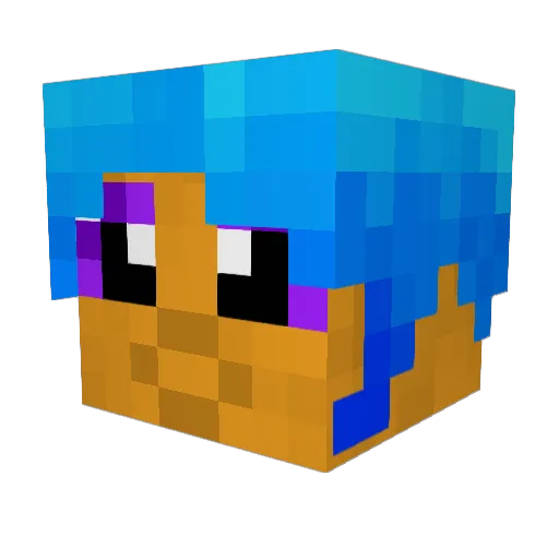 SolarWavee Minecraft avatar head, 3D render