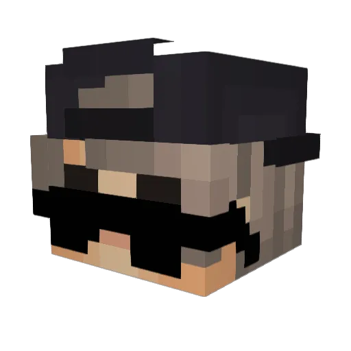 SolarX121 Minecraft avatar head, 3D render