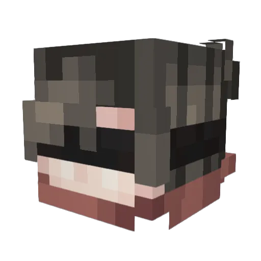 SolarXRift Minecraft avatar head, 3D render