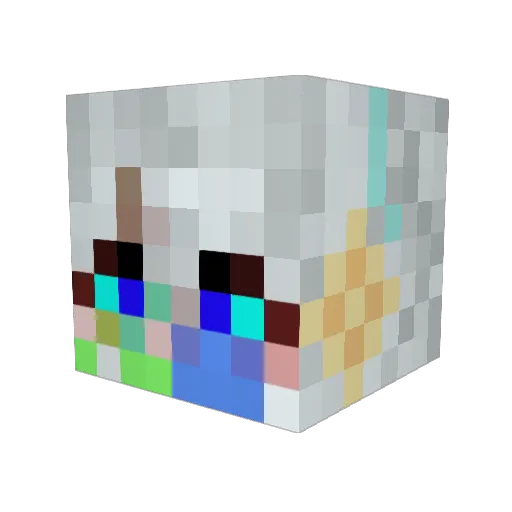 Solar_Wolf13 Minecraft avatar head, 3D render