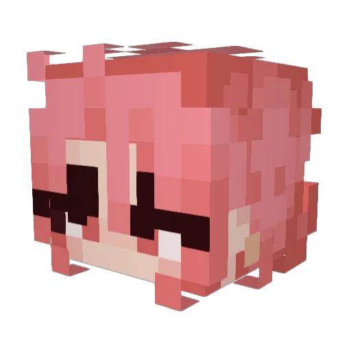 Solarealis Minecraft avatar head, 3D render