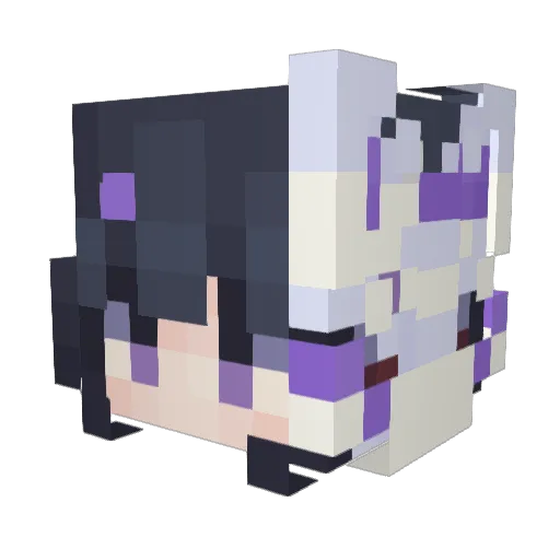 Solariaskye Minecraft avatar head, 3D render