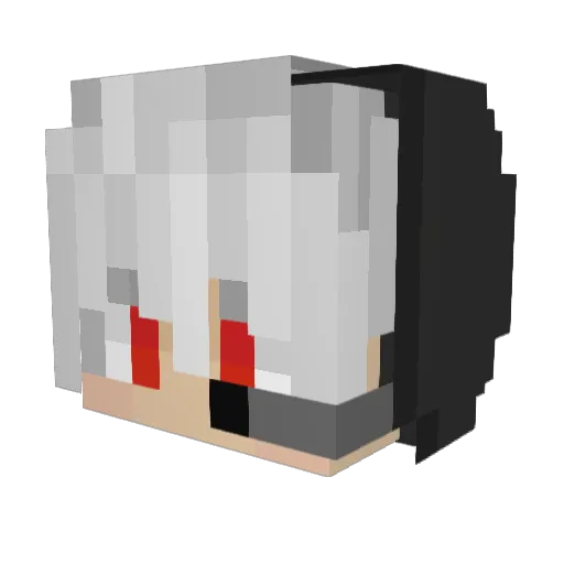 Solariis__ Minecraft avatar head, 3D render