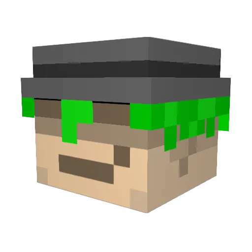 Solaris1493 Minecraft avatar head, 3D render