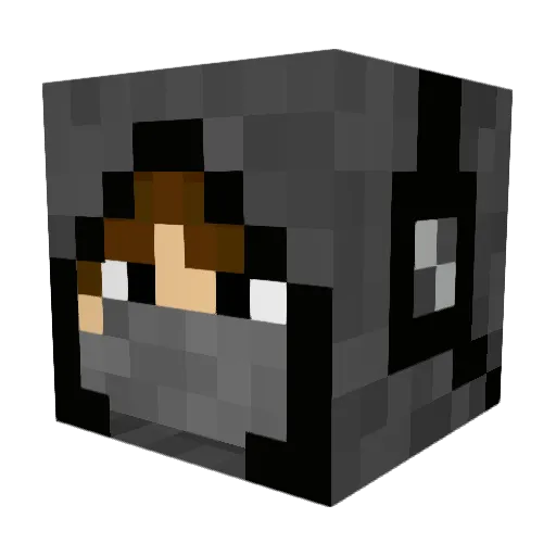 Solaris18 Minecraft avatar head, 3D render