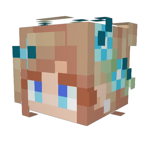 Solaris_Achilles Minecraft avatar head, 3D render