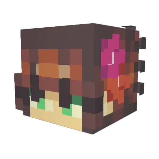 Solarlight7 Minecraft avatar head, 3D render