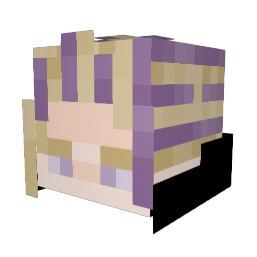 Solarr007 Minecraft avatar head, 3D render