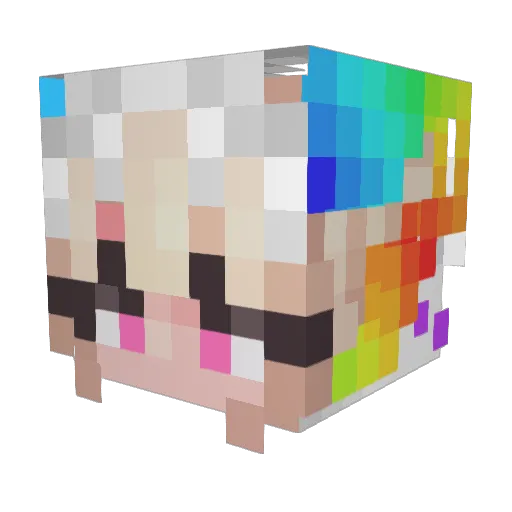 Solasgon Minecraft avatar head, 3D render