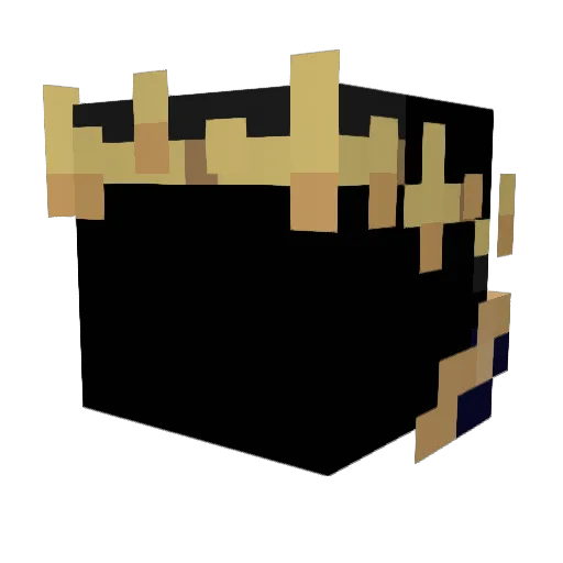 Solavit Minecraft avatar head, 3D render