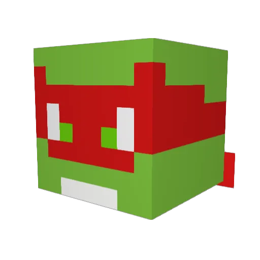 Solctice21 Minecraft avatar head, 3D render