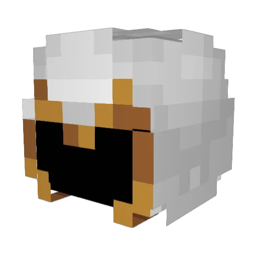Sold8030 Minecraft avatar head, 3D render