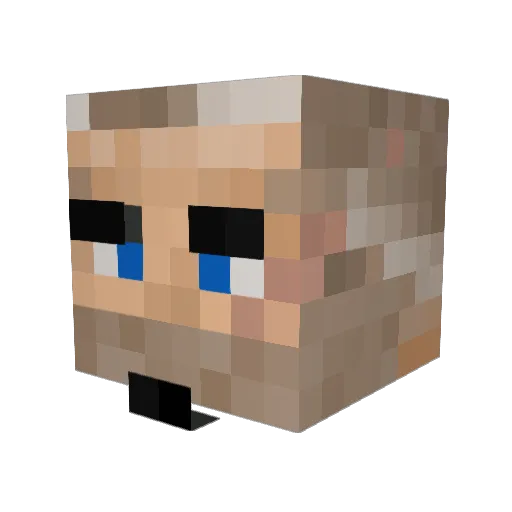 SoldatBacon Minecraft avatar head, 3D render