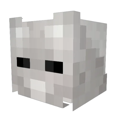 Soldery Minecraft avatar head, 3D render