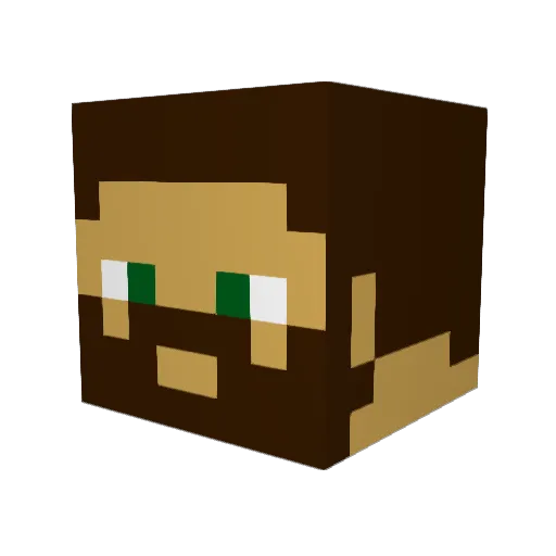 Soldier3447 Minecraft avatar head, 3D render